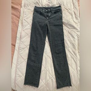 H&M Black Beaded Skinny Jeans